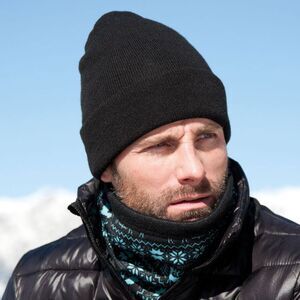 Result Unisex Lightweight Thermal Winter Thinsulate Hat (3M 40g) / Black